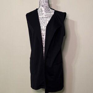 Joan Rivers Black Sleeveless Vest